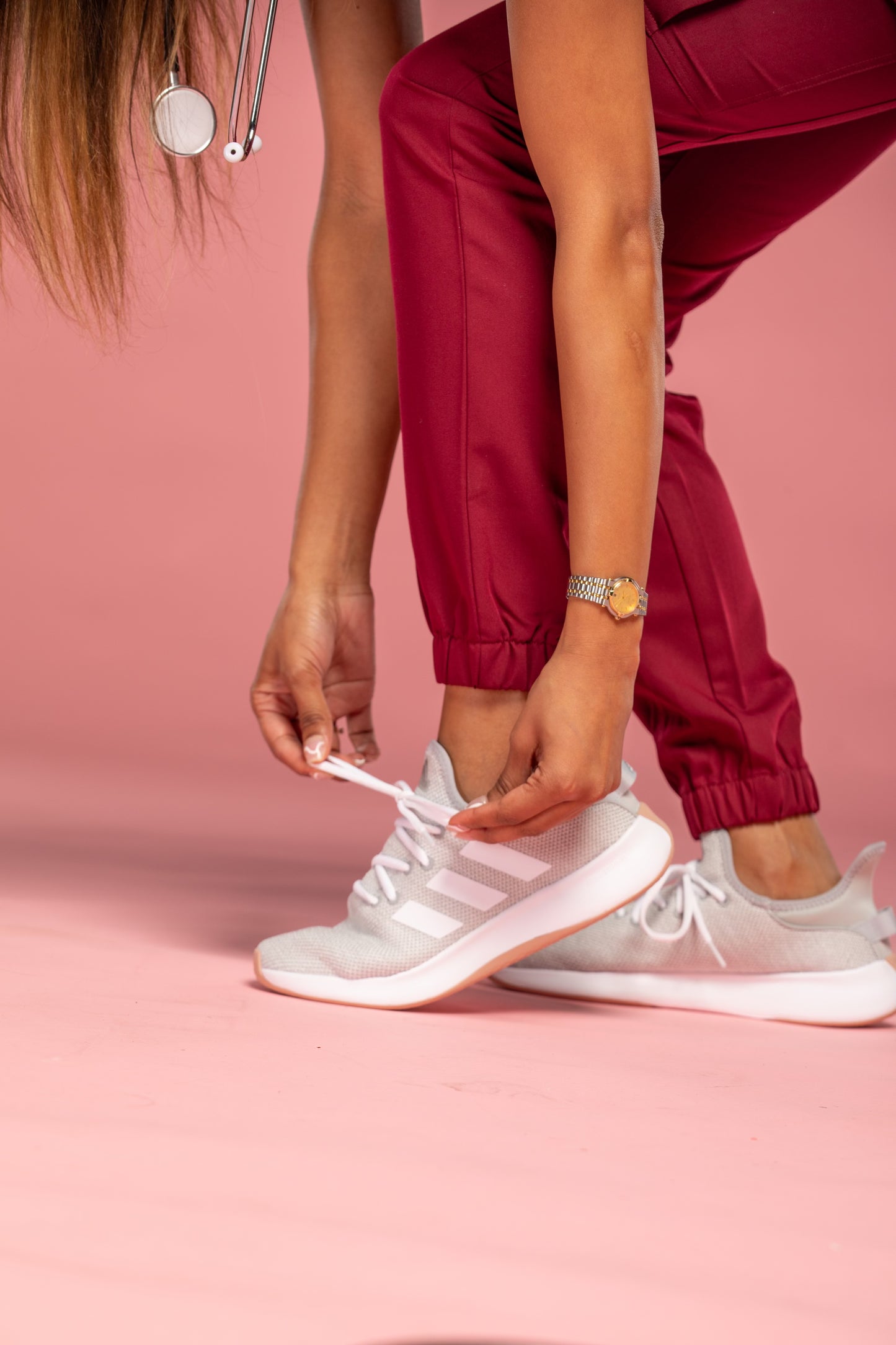 Heavenly: maroon scrub bottoms