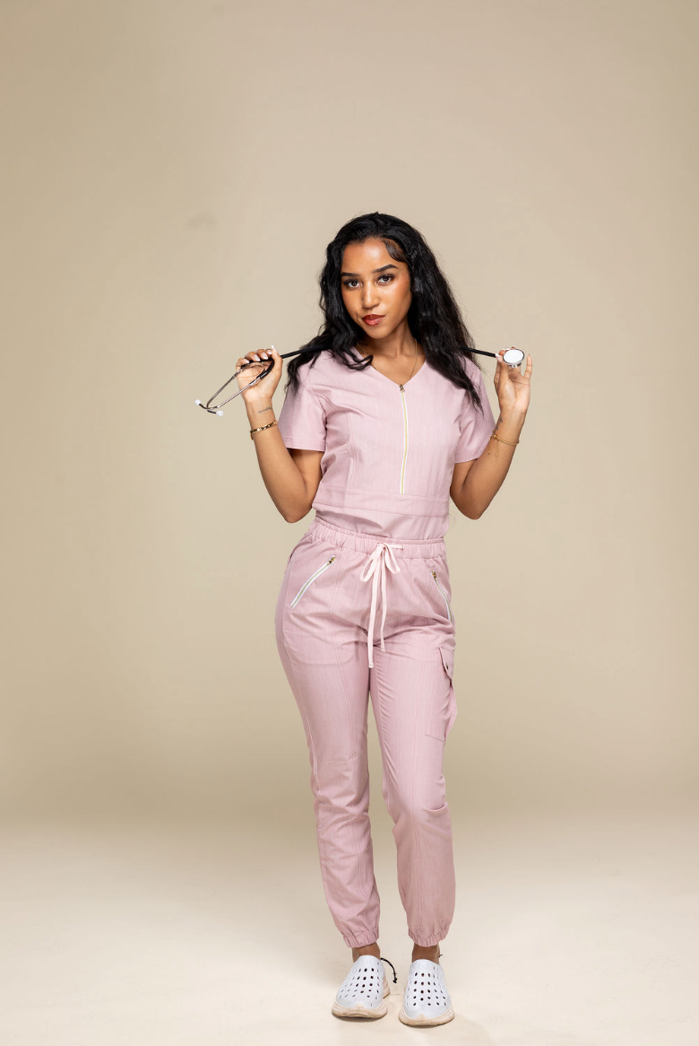 NEW Heavenly: Pink scrub bottoms