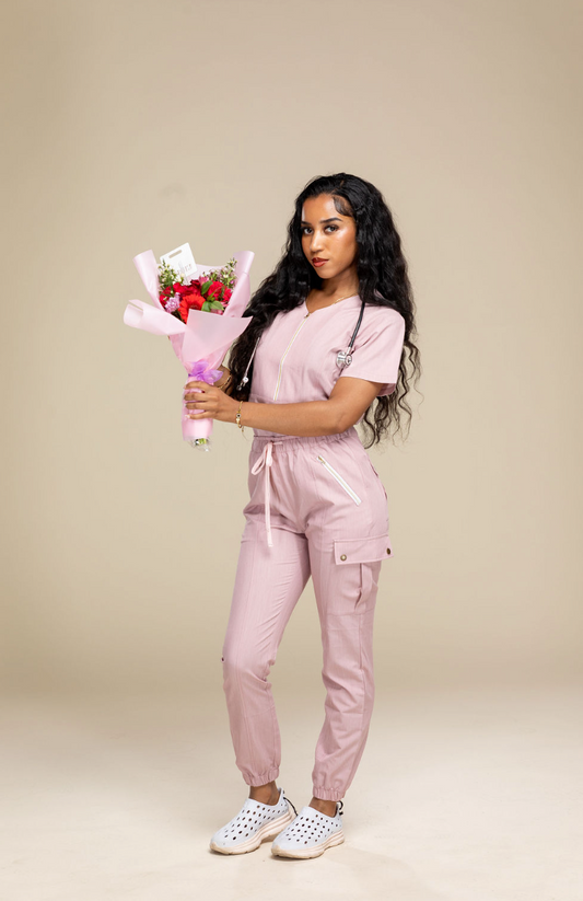 NEW Heavenly: Pink scrub bottoms