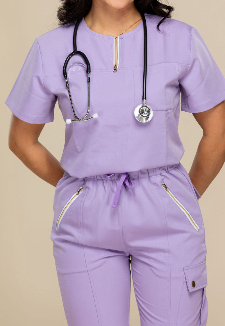 NEW Heavenly: Lilac Scrub Top