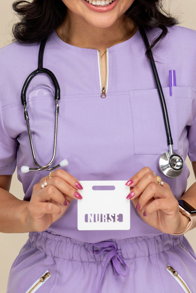 NEW Heavenly: Lilac Scrub Top