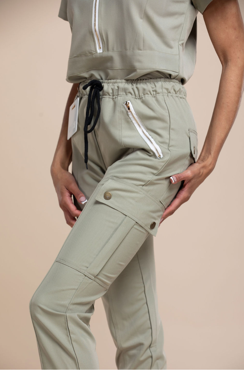 Heavenly: Sage Scrub Bottoms