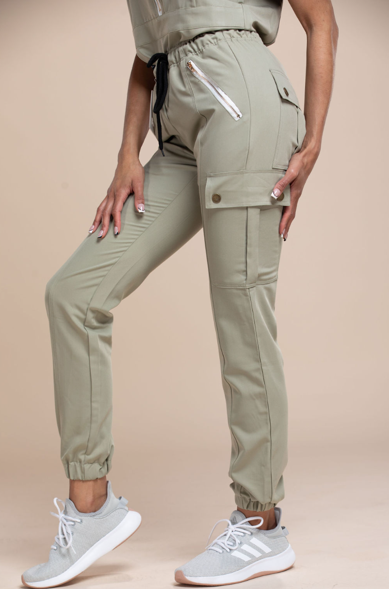 Heavenly: Sage Scrub Bottoms