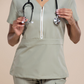 Heavenly: Sage Scrub Top