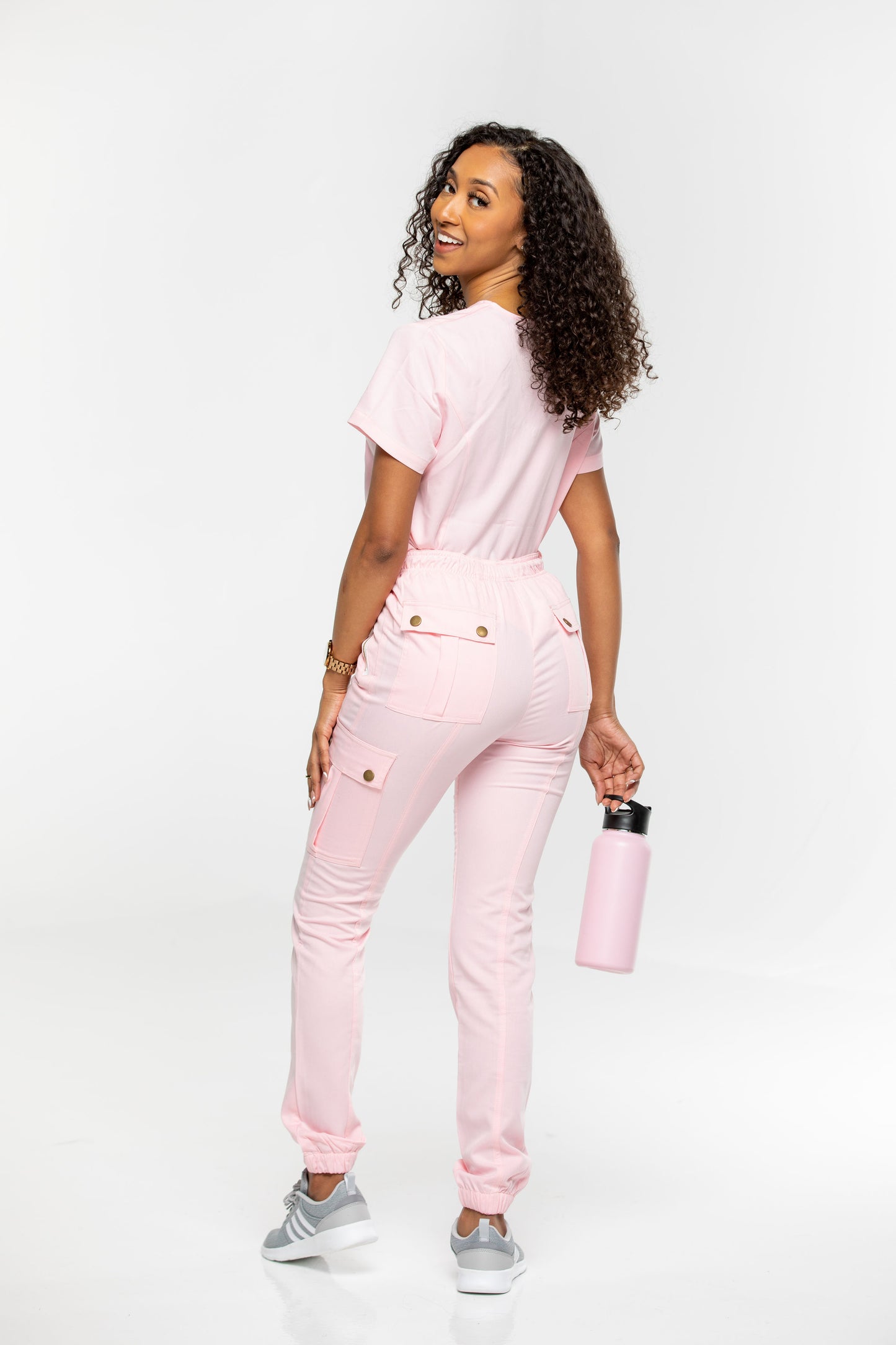 Heavenly: light pink scrub bottoms